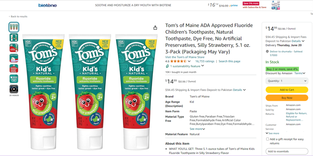 Kids toothpaste should be free from harsh chemicals, artificial sweeteners, and strong mint flavors that might be too intense for children.